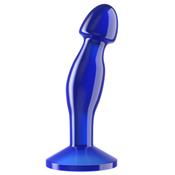 Plug Anal Flawless Azul Transparente 6.5"