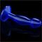 Flawless Clear Prostate Plug 6.5" Blue