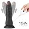 Vibrating Easy Strapon Set 7.5" Black