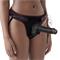 Vibrating Easy Strapon Set 7.5" Black