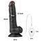 Vibrating Easy Strapon Set 7.5" Black