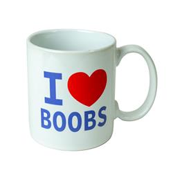 I Love Boobs Ceramic Mug