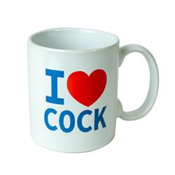 I Love Cock Mug  White CLAVE 6