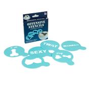 Pack of 12 Offensive Stencils