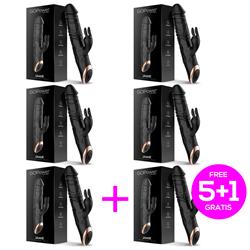 Pack 5+1 Jamie Thrusting Rabbit Vibrator