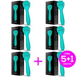 Pack 5+1 Gaya Wand Massager USB Silicone Waterprof