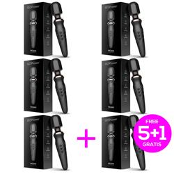 Pack 5+1 Noah Wand Massager USB Silicone Waterpro