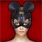 Moussy Mouse Mask Black Adjustable