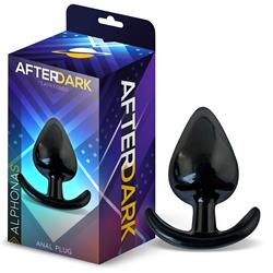 Alphona S Anal Plug Black 68 mm x 35 mm