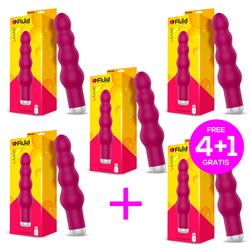 Pack 4+1 Laand 10 Modes Vibrator USB Silicone Wat