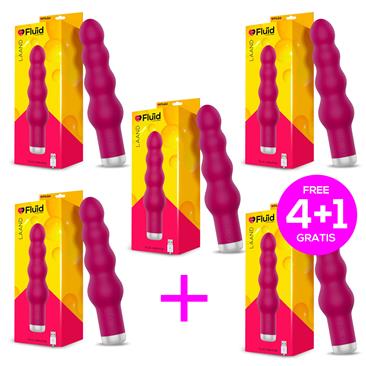 Pack 4+1 Laand 10 Modes Vibrator USB Silicone Wat