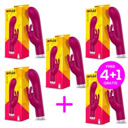 Pack 4+1 Raave 10 Modes Vibrator USB Silicon Wate