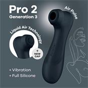 Pro 2 Gener 3 Liquid Air Technology Suction and Vibration Black