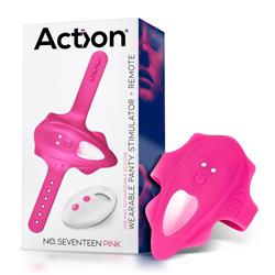 No.Seventeen Wearable Panty Stimulator+Remote Pink
