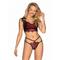 Redessia 2-piece Lace Bra Set - Red/Black S/M