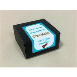 Caja 8 Bombones Chocolate Puro Forma de Pene