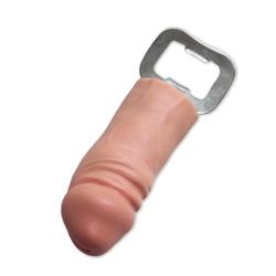 Metal Opener with Rubber Penis