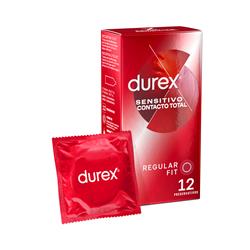 Durex Sensitivo Contacto Total  12ud Clave 12