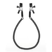 Adjustable nipple clamps with black chain