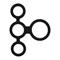 Quatro Cock Ring and Ball Splitter Black