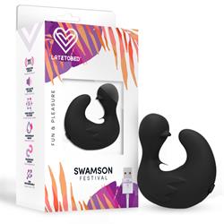 Swamson Stimulator Duckling Thimble USB Silicone Black