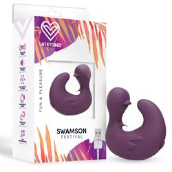Swamson Stimulator Duckling Thimble USB Silicone Violet