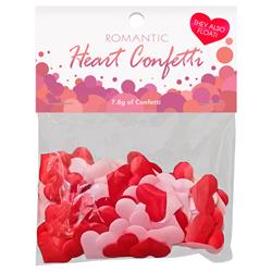 Romantic Heart Confetti Clave 6
