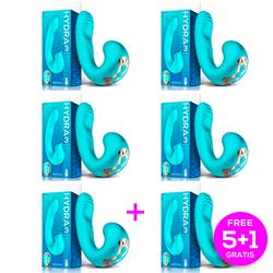 Pack 5+1 Hydra Pulsation & Licking Silicone Vibra