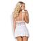 810-BAB-2 babydoll i stringi bia?a  S/M