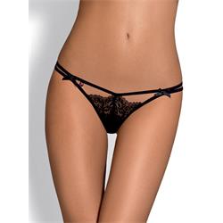 Intensa Double Thong Black