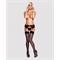 Charms garter belt & thong black L/XL