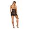 Firella Negligee With Matching Thong - Black S/M