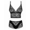 Cecilla 2-Piece Lace Set - Black S/M