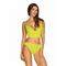 Neonia 2-piece Bra Set With Zipper-Neon Yellow S/M