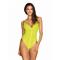 Neonia Striking Bodysuit W/Zipper -Neon Yellow S/M