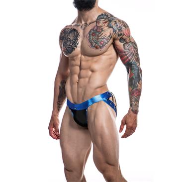 C4M-Desire Jockstrap-BlueLeatherette-S