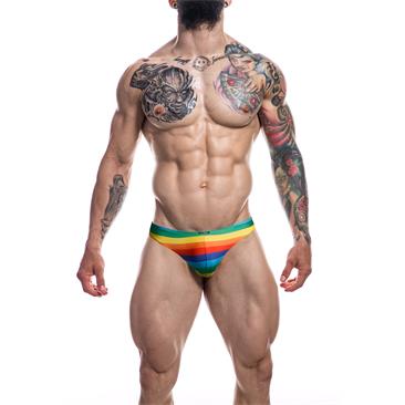 C4M Low Rise Bikini Brief-Rainbow-S