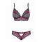 Tulia 2-piece Bra Set - Black/Pink S/M