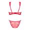 Lonesia Lace Bra Set With Sexy Skirt - Red S/M