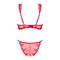 Lonesia Lace Bra Set With Sexy Skirt - Red S/M