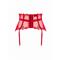 Lonesia Lace Suspender Belt - Red S/M
