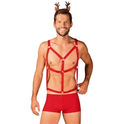 Mr Reindy Harness Shorts Headband wt Horns SM