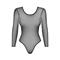 Transparent Body with Long Sleeves S/M