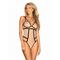 Nudelia Eye-Catching Bodysuit - Nude/Black S/M