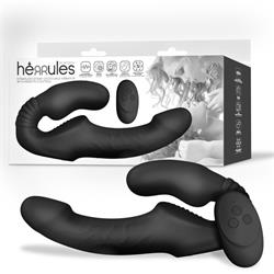Herrules Strapless Strapon Double Vibrator w/Remot