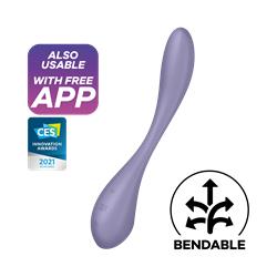 G-Spot Flex 5+ Lilac Multi Vibrator Clave 30