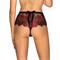 Redessia Lace Panties - Red/Black S/M