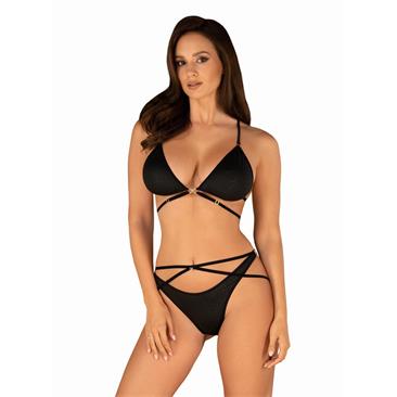 Cobra Nive Lingerie Set - Black S/M