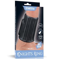 Vibrating Ridge Knights Ring (Black)