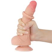 Sliding Skin Dual Layer Dildo 7.5"